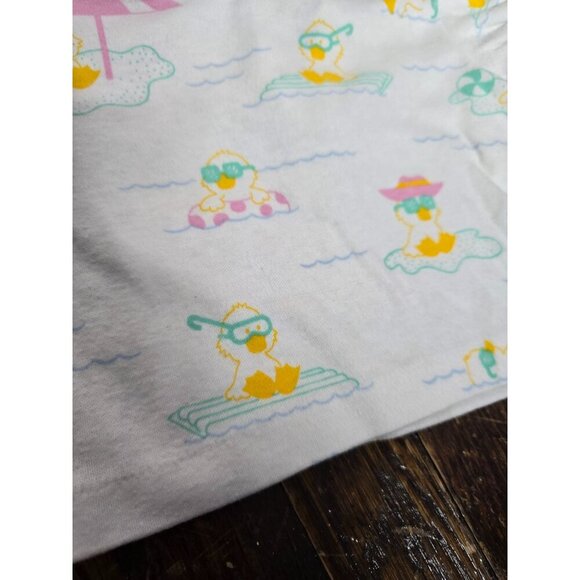 Vintage Carter's Duck Beach Pastel T-shirt 9 Months - Picture 2 of 10